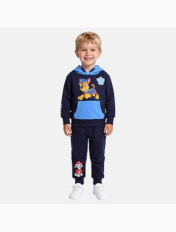Paw patrol - set composto da giacca con zip e collo alto e pantaloni da jogging