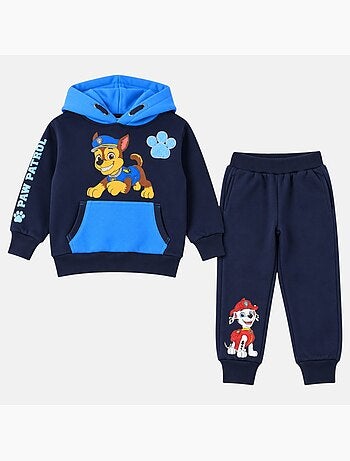 Paw patrol - set composto da giacca con zip e collo alto e pantaloni da jogging