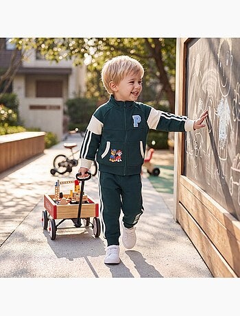 Paw patrol - set composto da giacca con zip e collo alto e pantaloni da jogging