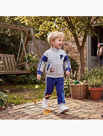 Paw patrol - set composto da giacca con zip e collo alto e pantaloni da jogging