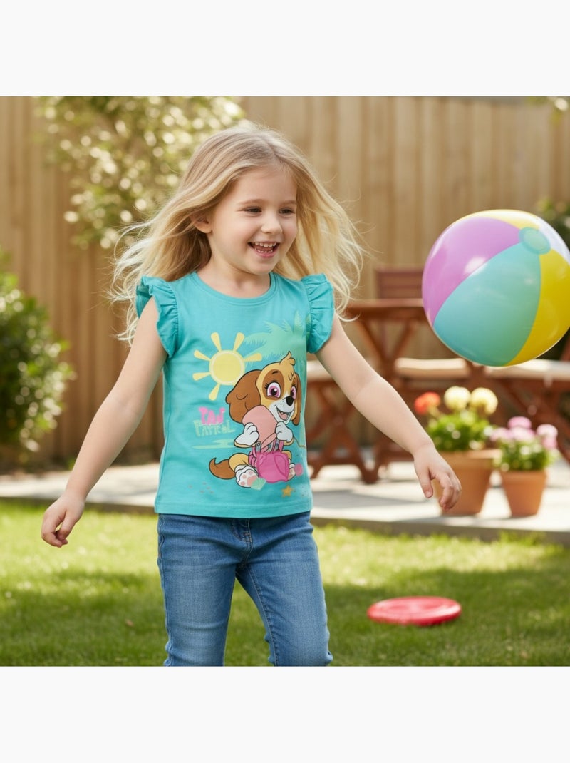 Paw Patrol - T-shirt a maniche corte bambina Blu - Kiabi