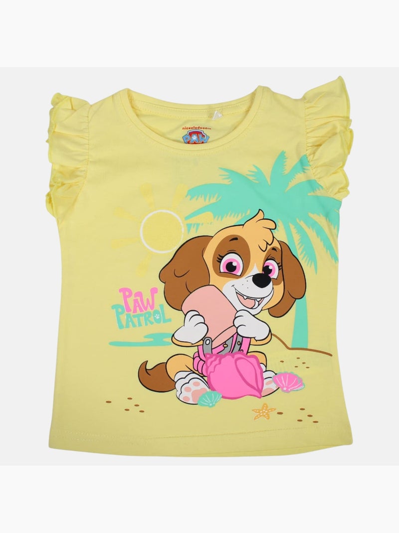 Paw Patrol - T-shirt a maniche corte bambina Giallo - Kiabi