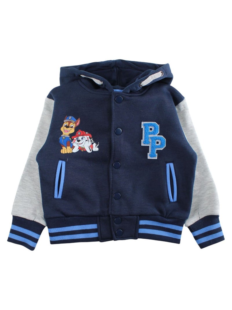 Paw Patrol - Tuta giacca con cappuccio e pantaloni jogging bambino Blu marino - Kiabi