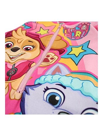 Paw patrol - tuta in pile con cerniera e stampa