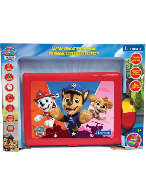 Paw patrol computer portatile educativo bilingue con 164 attività (en/it) - Kiabi