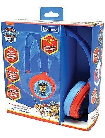 Paw Patrol Cuffia stereo a filo pieghevole con limitazione sicura del volume
