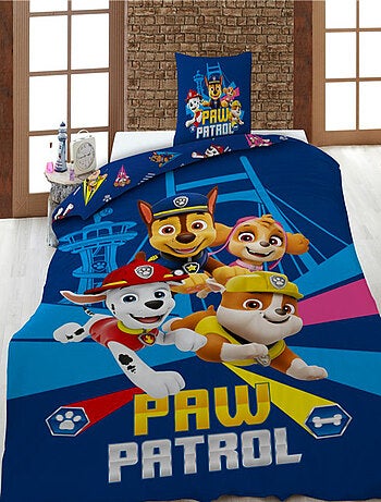 Paw Patrol, Parure da Letto per Bambino Stampata Reversibile in Policotone, CHASE