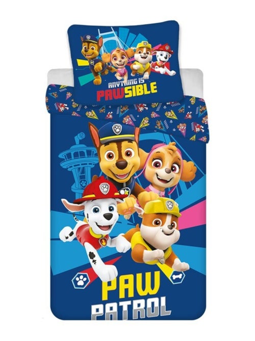 Paw Patrol, Parure da Letto per Bambino Stampata Reversibile in Policotone, CHASE - Kiabi Paw Patrol, Parure da Letto per Bambino Stampata Reversibile in Policotone, CHASE - Kiabi
