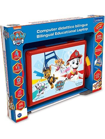Paw Patrol portatile educativo bilingue parlante 124 attività in inglese e italiano