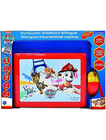 Paw Patrol portatile educativo bilingue parlante 124 attività in inglese e italiano
