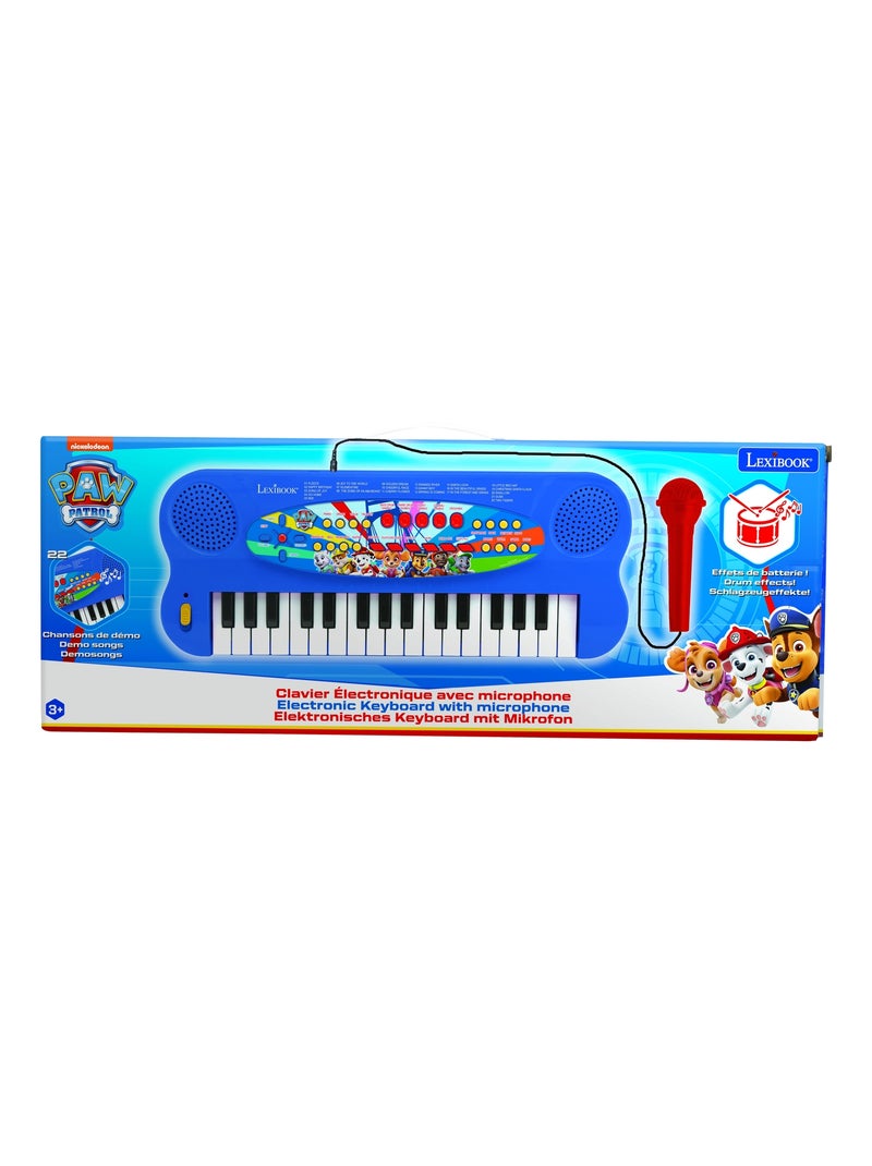 Paw Patrol Tastiera elettronica per pianoforte con microfono (32 tasti) Blu - Kiabi