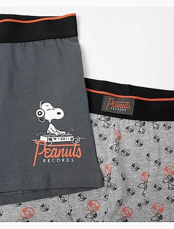 PEANUTS Boxer da uomo Peanuts Records (confezione da 2)