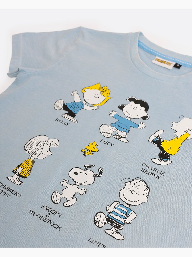 PEANUTS Party Friends Pigiama a maniche corte per ragazzi Blu - Kiabi