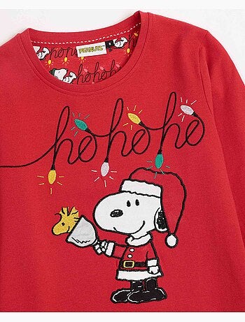 PEANUTS Pigiama a maniche lunghe Ho Ho Ho per ragazza