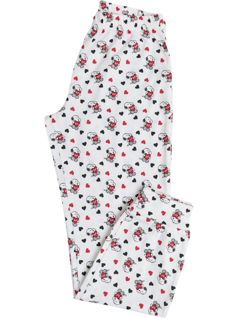 PEANUTS Pigiama a maniche lunghe In My Heart per ragazza Rosso - Kiabi