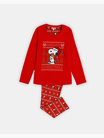 PEANUTS Pigiama a maniche lunghe Merry Christmas per ragazze
