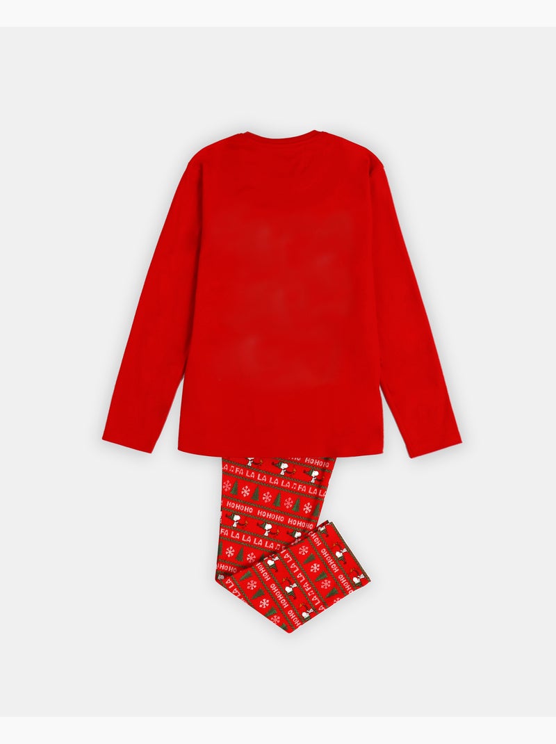 PEANUTS Pigiama a maniche lunghe Merry Christmas per ragazze Rosso - Kiabi
