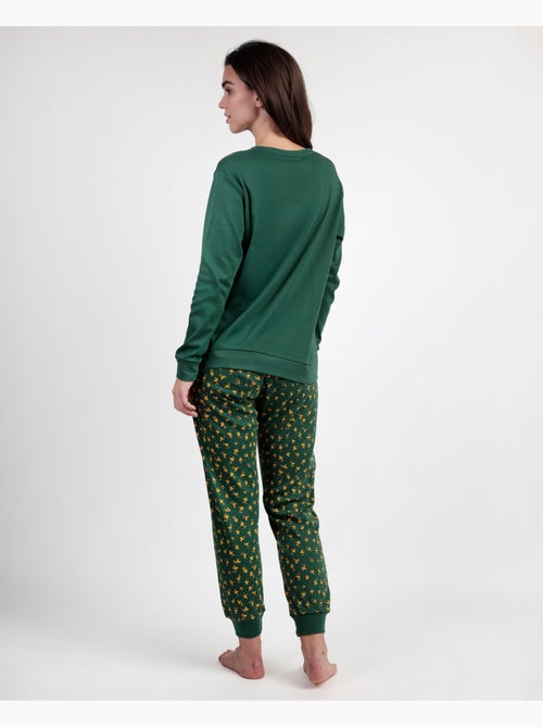 PEANUTS Pigiama a maniche lunghe Peanuts verde classico da donna - Kiabi PEANUTS Pigiama a maniche lunghe Peanuts verde classico da donna - Kiabi