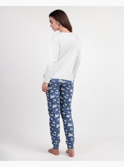 PEANUTS Pigiama a maniche lunghe Snow Drift Ecru da donna - Kiabi PEANUTS Pigiama a maniche lunghe Snow Drift Ecru da donna - Kiabi