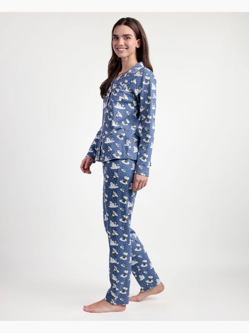 PEANUTS Pigiama aperto a maniche lunghe Snow Drift da donna - Kiabi PEANUTS Pigiama aperto a maniche lunghe Snow Drift da donna - Kiabi