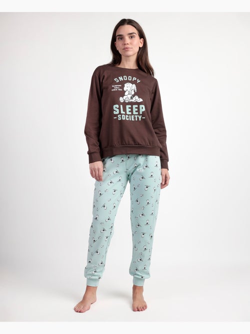PEANUTS Pigiama da donna a maniche lunghe in peluche Sleep Society - Kiabi PEANUTS Pigiama da donna a maniche lunghe in peluche Sleep Society - Kiabi