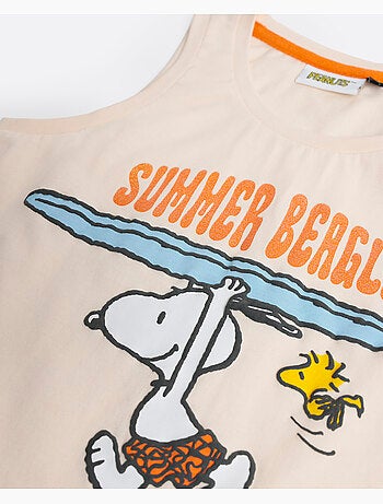 PEANUTS Pigiama estivo senza maniche Beagle per bambina