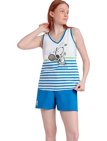 PEANUTS Pigiama senza maniche Tennis Club da donna