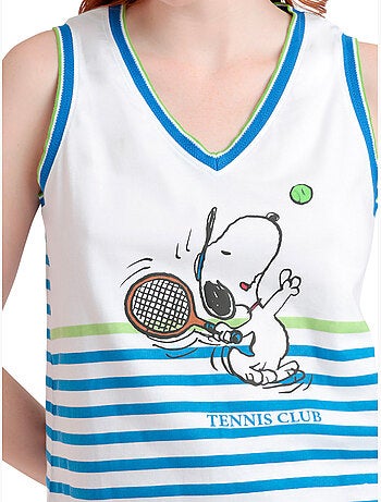 PEANUTS Pigiama senza maniche Tennis Club da donna