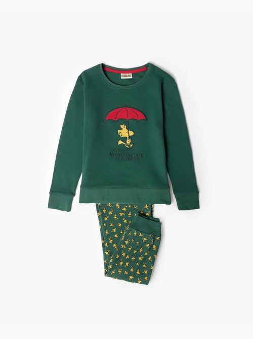 PEANUTS Pijama Manga Larga Green Classic Peanuts para Niña - Kiabi PEANUTS Pijama Manga Larga Green Classic Peanuts para Niña - Kiabi