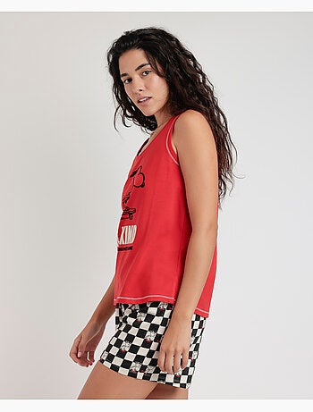 PEANUTS Skate Is Not A Crime Pigiama senza maniche da donna