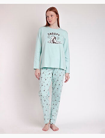 PEANUTS Sleep Society Pigiama a maniche lunghe da donna