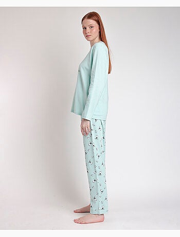 PEANUTS Sleep Society Pigiama a maniche lunghe da donna