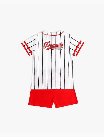 PEANUTS Snoopy Strike Pigiama aperto a maniche corte per bambini