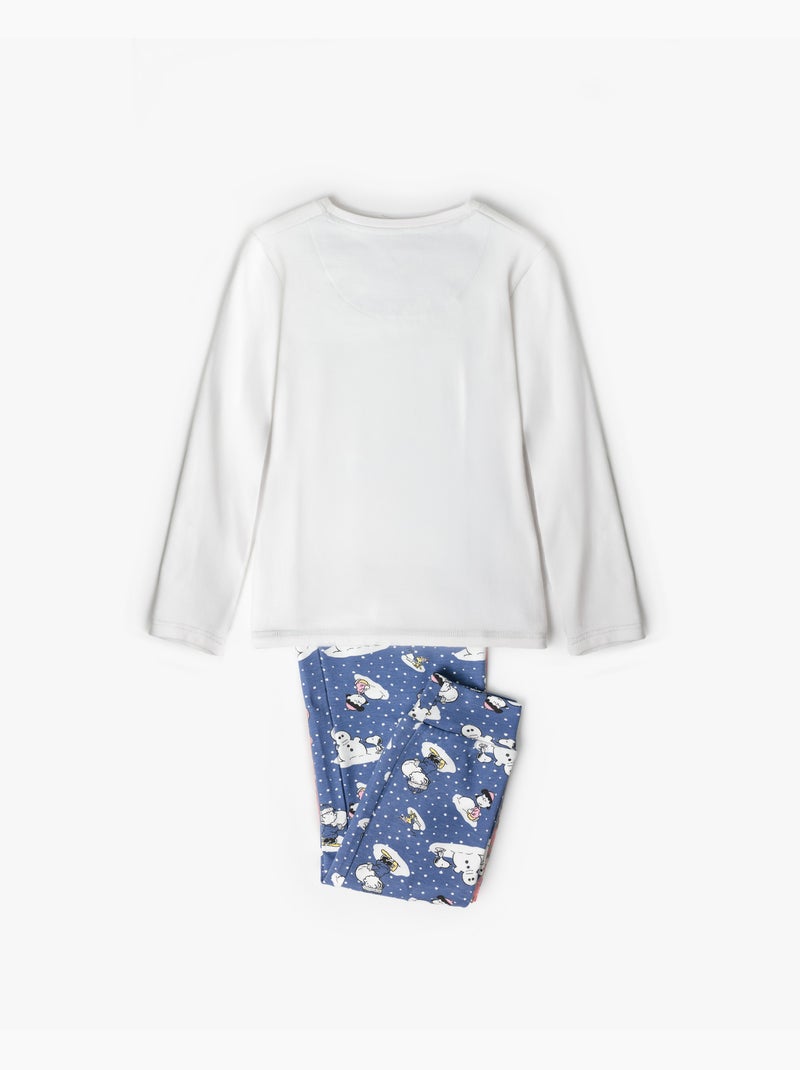 PEANUTS Snow Drift Pigiama a maniche lunghe per ragazze Ecru - Kiabi