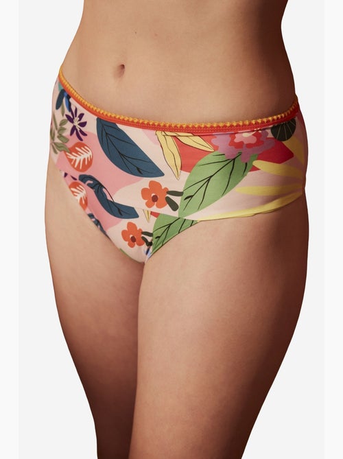 Pearl slip bikini con stampa floreale e vita alta penti - Kiabi