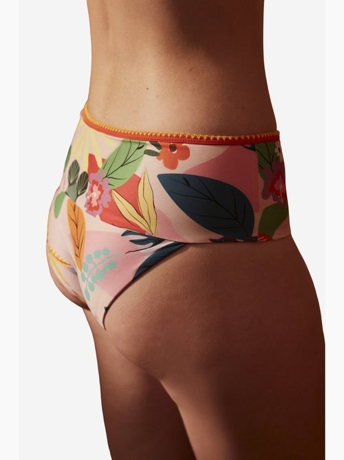 Pearl slip bikini con stampa floreale e vita alta penti - Kiabi
