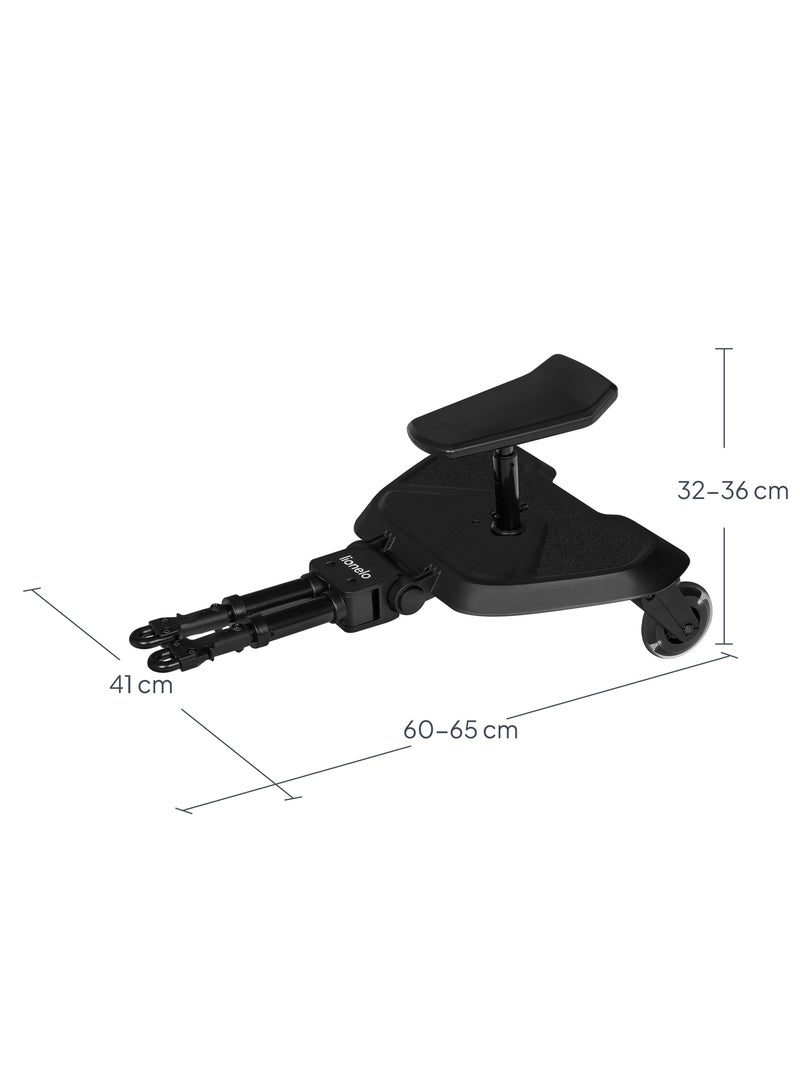 Pedana per passeggino - LIONELO Buggyboard - Universale - Con seduta Nero - Kiabi
