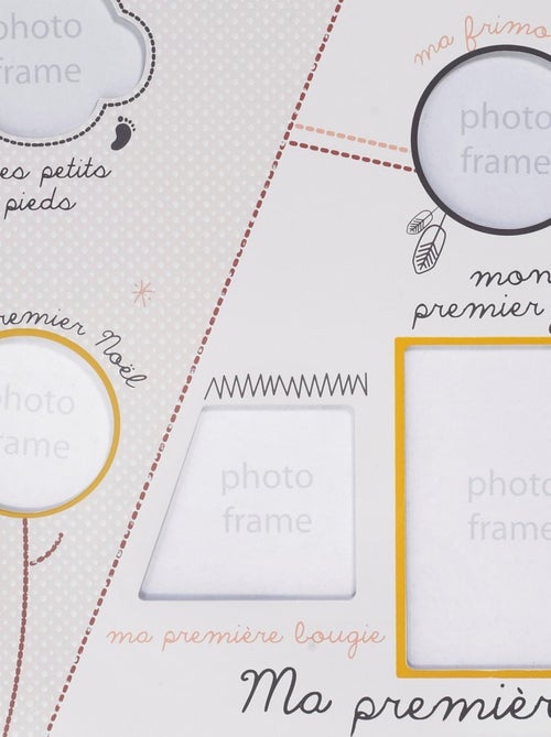 Pell-mell 12 foto beige in legno - SAUTHON - Kiabi