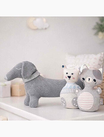 Peluche cane bassotto in cotone biologico | sevira kids | sevira kids