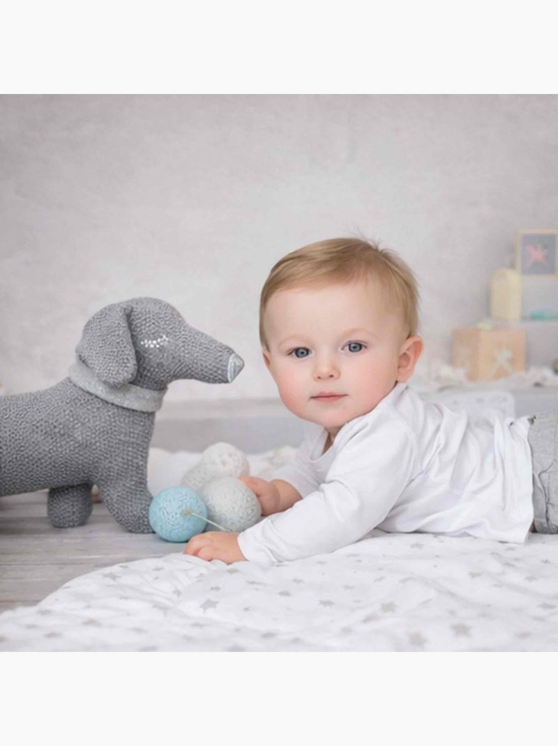 Peluche cane bassotto in cotone biologico | sevira kids | sevira kids Grigio - Kiabi