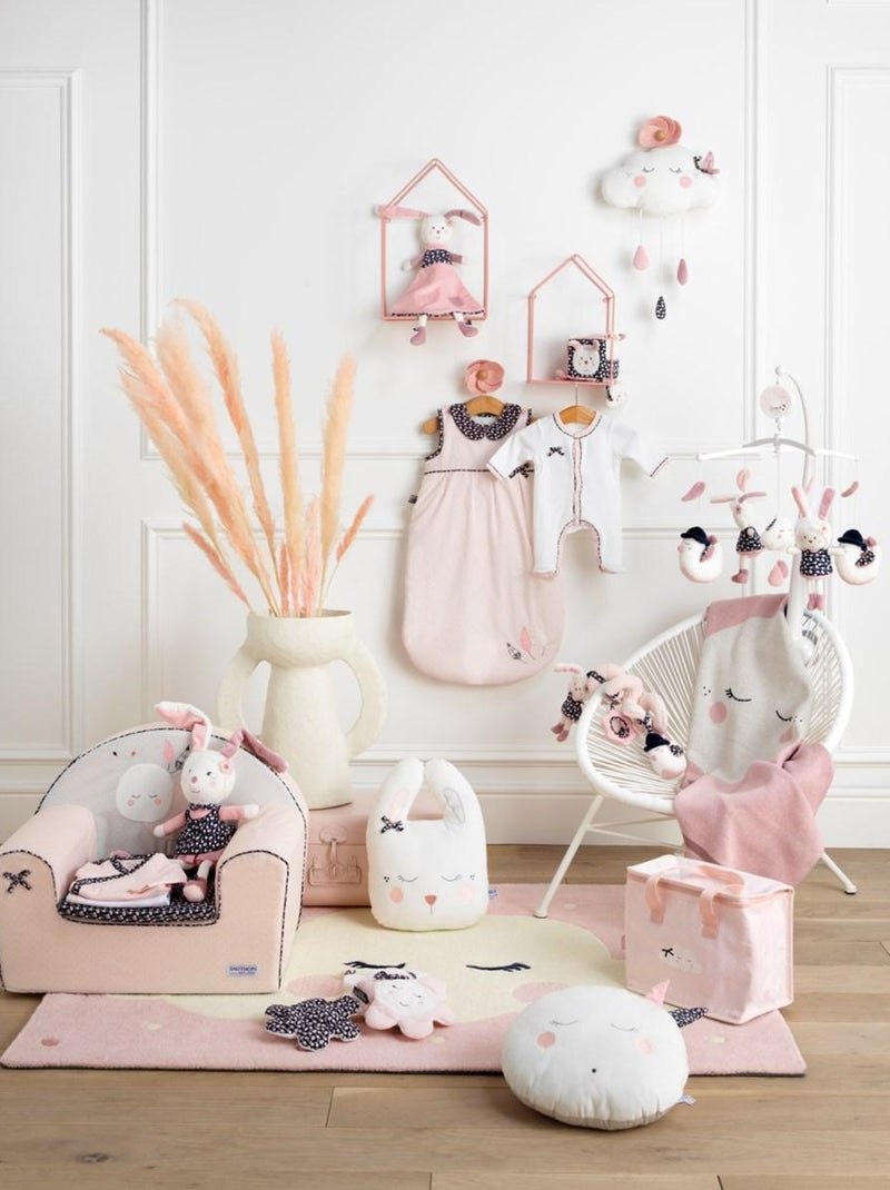 Peluche coniglietto di velluto - SAUTHON Bianco - Kiabi