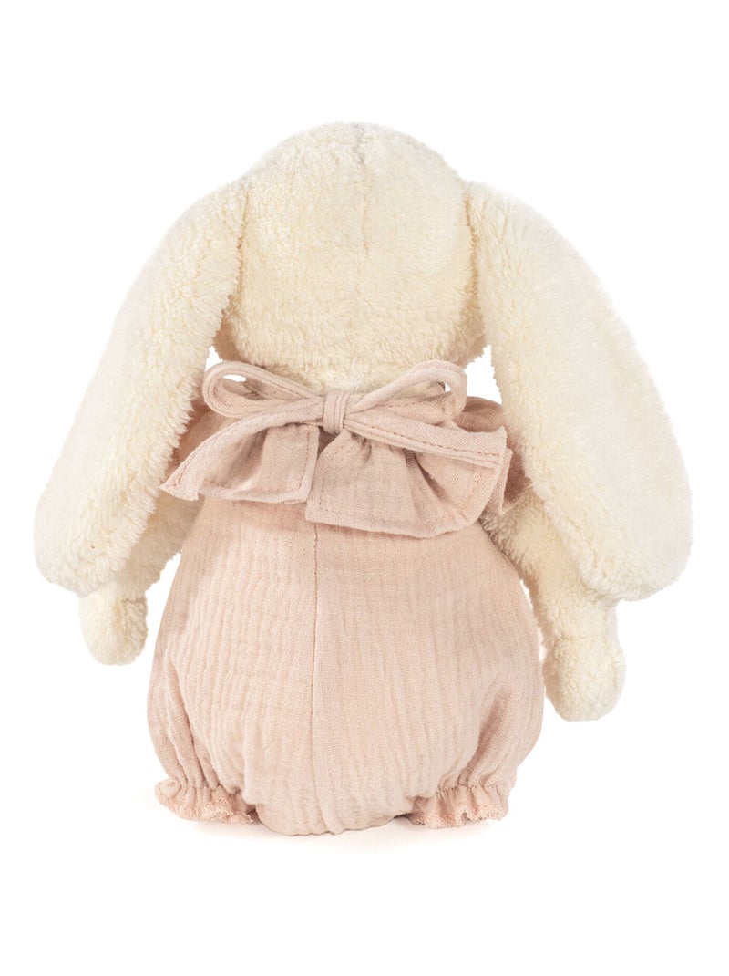 Peluche coniglietto in velluto e cotone | walking mum | walking mum Arancione chiaro - Kiabi