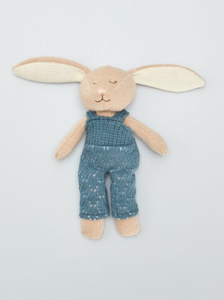 Peluche coniglio in maglia tricot