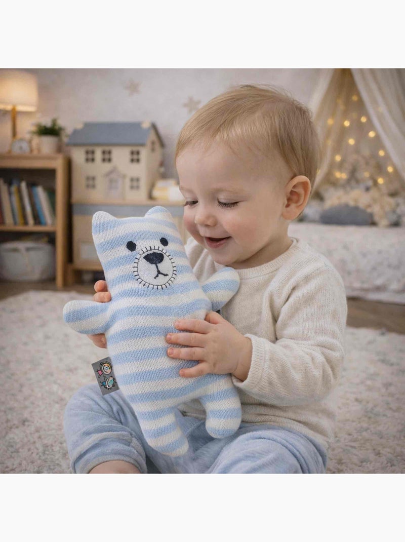 Peluche doudou orsetto in cotone | sevira kids | sevira kids Blu - Kiabi