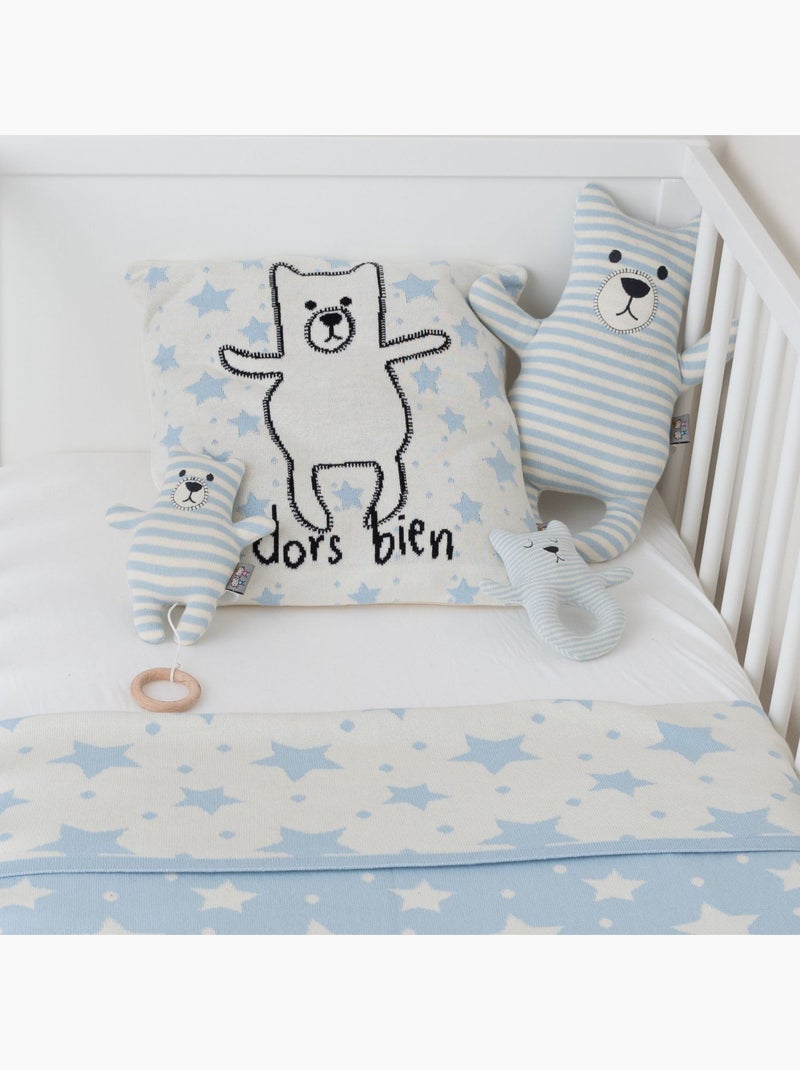 Peluche doudou orsetto in cotone | sevira kids | sevira kids Blu - Kiabi