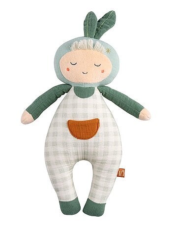 Peluche giardiniere in cotone verde - SAUTHON