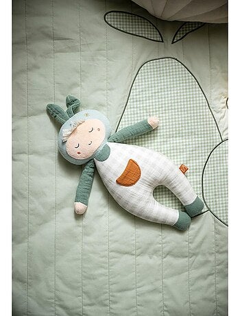 Peluche giardiniere in cotone verde - SAUTHON