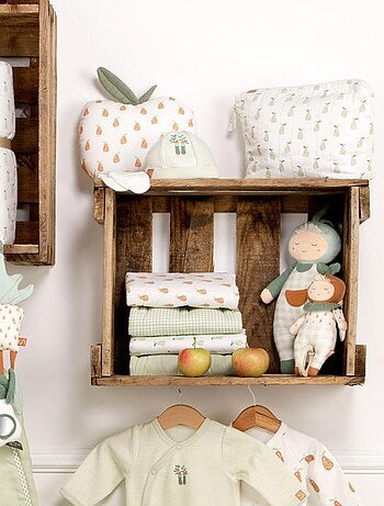 Peluche giardiniere in cotone verde - SAUTHON