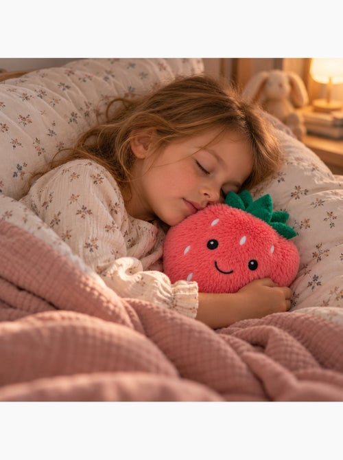 Peluche termico fragola ricamata caldo o freddo - Kiabi Peluche termico fragola ricamata caldo o freddo - Kiabi
