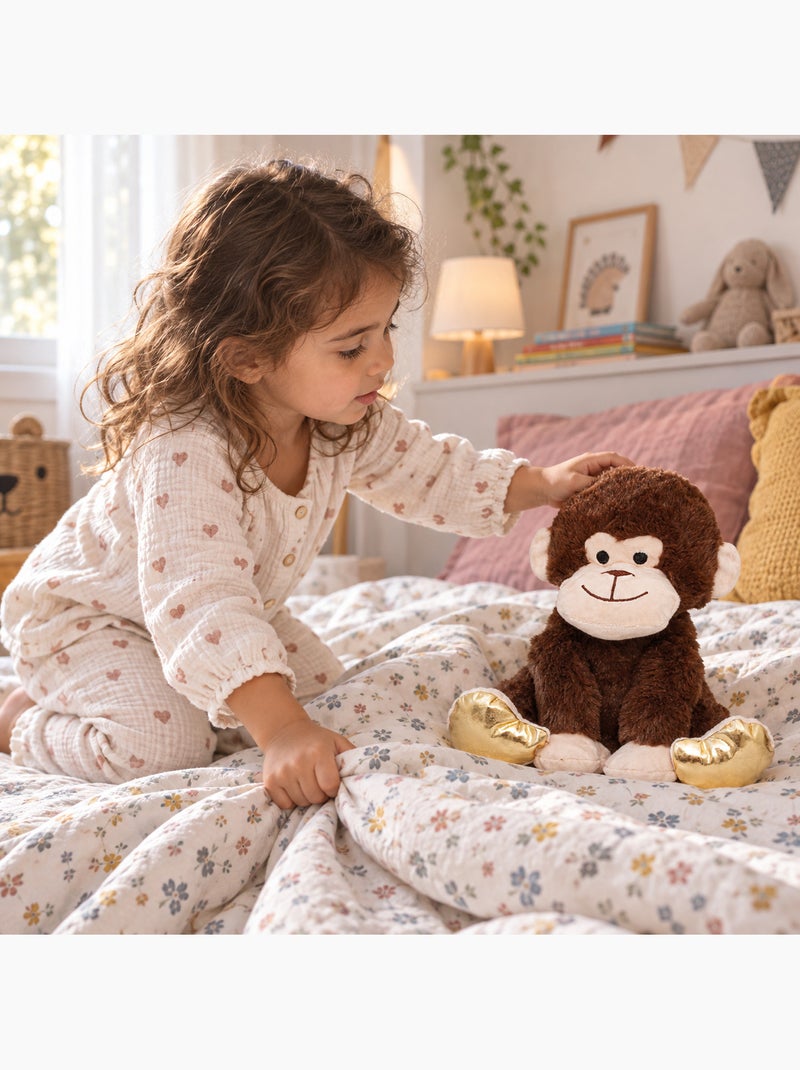 Peluche termico scimmia con perle caldo o freddo Marrone - Kiabi